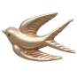 Bronze Swallow Post Earrings 9x11mm front
