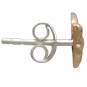 Bronze Swallow Post Earrings 9x11mm side view