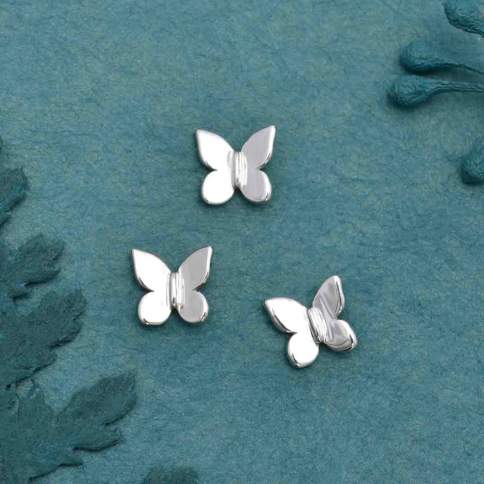 Sterling Silver 17x15mm Thin Cut Out Butterfly Charm!