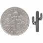 Sterling Silver Cactus Solderable Charm 13x7mm DISCONTINUED