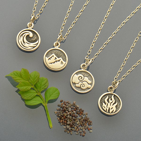 Earth element necklace top