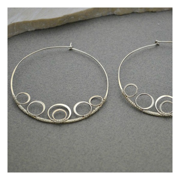 Design Ideas Silver Hoop Earrings Nina Designs