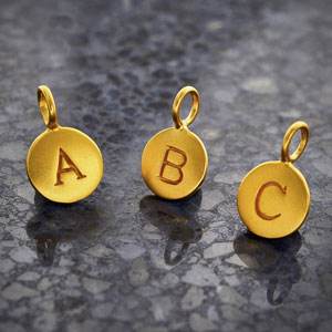 Wholesale Gold plated Sterling Silver Smooth Letter Initial Charms and  Pendants for Jewelry Making, Wholesale Findings, Jewelry Making Chains  Supplies Wholesaler